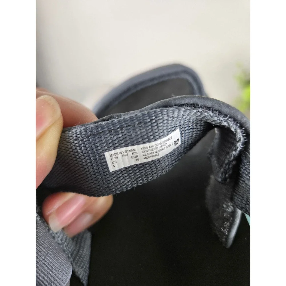 Reef Kids Ahi Convertible Sandals Charcoal Black Blue Size 5 EUR 36 Sporty